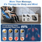 NAGLIFOR Massage Chair Full Body, Zero Gravity Massage Chair 2026 for Back Fatigue with 10 Fixed Rollers, Heating, Airbags, Phone Controller, Bluetooth Speaker, Nightlights for Living Room, Bedroom NAGLIFOR