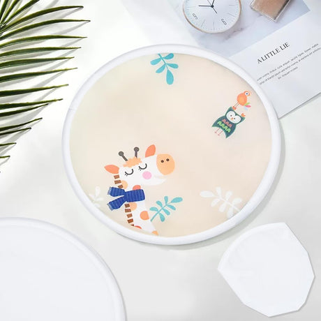 BENECREAT 32Pcs 8 Colors Rainbow Edge White Foldable Fan, 9.8inch Nylon Sublimation Fans Foldable Flying Disc Fans Colorful Edge Fan Set with Bag for Wedding Summer Outdoor Activity BENECREAT