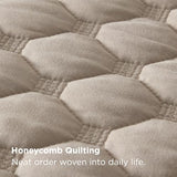 Bedsure Quilts King Size - Lightweight Bedspreads King Size with Classic Honeycomb Quilting, Soft Quilt Bedding Set, Taupe Comforter Set Coverlet for All Seasons with 2 Pillow Shams (106" x 96") Bedsure