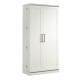 Sauder HomePlus Storage Pantry cabinets, L: 35.35" x W: 17.09" x H: 71.22", Soft White finish Sauder