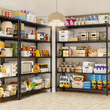 MODCART Storage Shelves, 48" L x 20" W x 72" H Heavy Duty Garage Wire Shelving Unit Loads 2000LBS, 5-Tier Adjustable Metal Industrial Utility Shelf Rack for Kitchen, Laundry Room, Basement MODCART