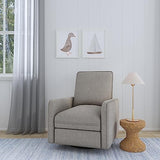 DaVinci Penny Recliner and Swivel Glider in Performance Grey Eco-Weave, Water Repellent & Stain Resistant, CertiPUR-US Certified DaVinci