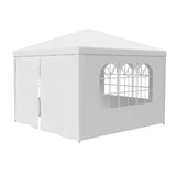 HomGarden 10'x10' Outdoor Canopy Tent Patio Camping Gazebo Storage Shelter Pavilion Cater Party Wedding BBQ Events Tent w/Removable Sidewalls HomGarden
