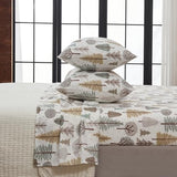 Great Bay Home Twin Size Microfiber Sheet Set - 3-Piece Lodge Bed Sheets - Ultra-Soft and Smooth Brushed Microfiber Woodland Decor Bedding (Forest Trail) Great Bay Home