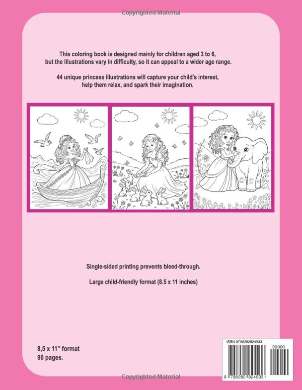 COLORING BOOK THE PRINCESS WoodArtSupply