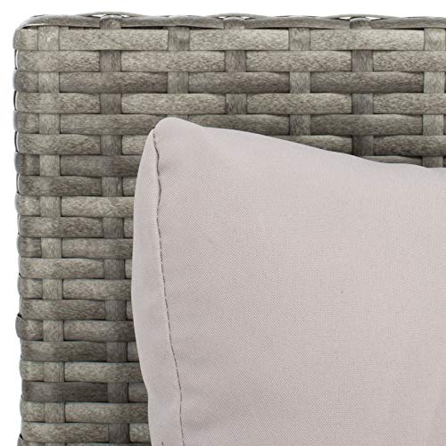 Safavieh PAT7500B Outdoor Collection Cadeo Grey Cushion Daybed SAFAVIEH