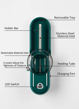 Cigarette Rolling Machine Electric Automatic Injector Tobacco Roller Maker Portable Good for Regular King Size 8mm Tube (Black1) KUGUAN