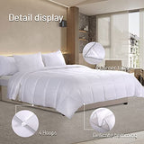 NEXHOME PRO Viscose from Bamboo Super King Comforter, Cooling Lightweight White Natural Organic Duvet Insert, Summer Bedding Blanket Cool Comforters for Hot Sleepers, 8 Corner Tabs(98"x 120") NEXHOME PRO