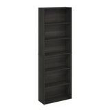 Furinno Jaya Simply Home Free Standing 6-Tier Open Storage Bookcase, Espresso Furinno