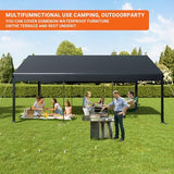 AirWire Carport, 12x20 FT Heavy Duty Carport, Portable Garage with Roll-Up Windows & Side-Opening Door, Car Canopy Reinforced Four-Hole Base for Car, Truck, Boat, Motorcycle AirWire
