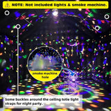 WARSUN 16.5x13x11.5Ft Small Inflatable Nightclub with Blower Black Inflatable Night Club Party Tent for Birthday Wedding Raves Dance Floor Yard Party Rental Business WARSUN