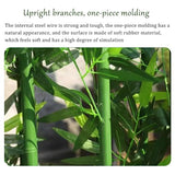 Artificial Bamboo Tree Privacy Fence, Faux Bamboo Plant Partition Screen With Wooden Base, For Greenery Wall Backdrop, Landscaping, Room Dividers, Indoor Outdoor Decor(1m/3.2ft,120cm/47.2in-22 pole) GZHERVICES