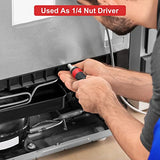 SHARDEN Ratchet Screwdriver 13-in-1 Ratcheting Screwdriver Set Multi Screwdriver Tool All in One with Torx Security, Flat Head, Phillips, Hex, Square and 1/4 Nut Driver Sharden