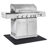 RESILIA - X-Large Under Grill Mat - Black Diamond Plate, 57 x 47 inches, for Outdoor Use RESILIA