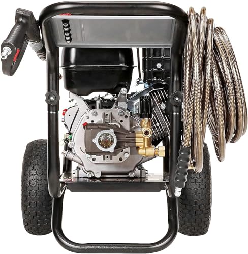 SIMPSON Cleaning PS60843 PowerShot 4400 PSI Gas Pressure Washer, 4.0 GPM, CRX 420cc Engine, Includes Spray Gun and Extension Wand, 5 QC Nozzle Tips, 3/8-inch x 50-foot Monster Hose, 49-State SIMPSON