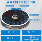 15-20 Gun Safe, Large Fingerprint Gun Safe for Rifles and Pistols, Unassembled Gun Cabinet with Adjustable Shelf & Gun Rack, Gun Safe for Home and Shotgun, Gun Cabinet with Mute Function & Dual Alarm Riflevault