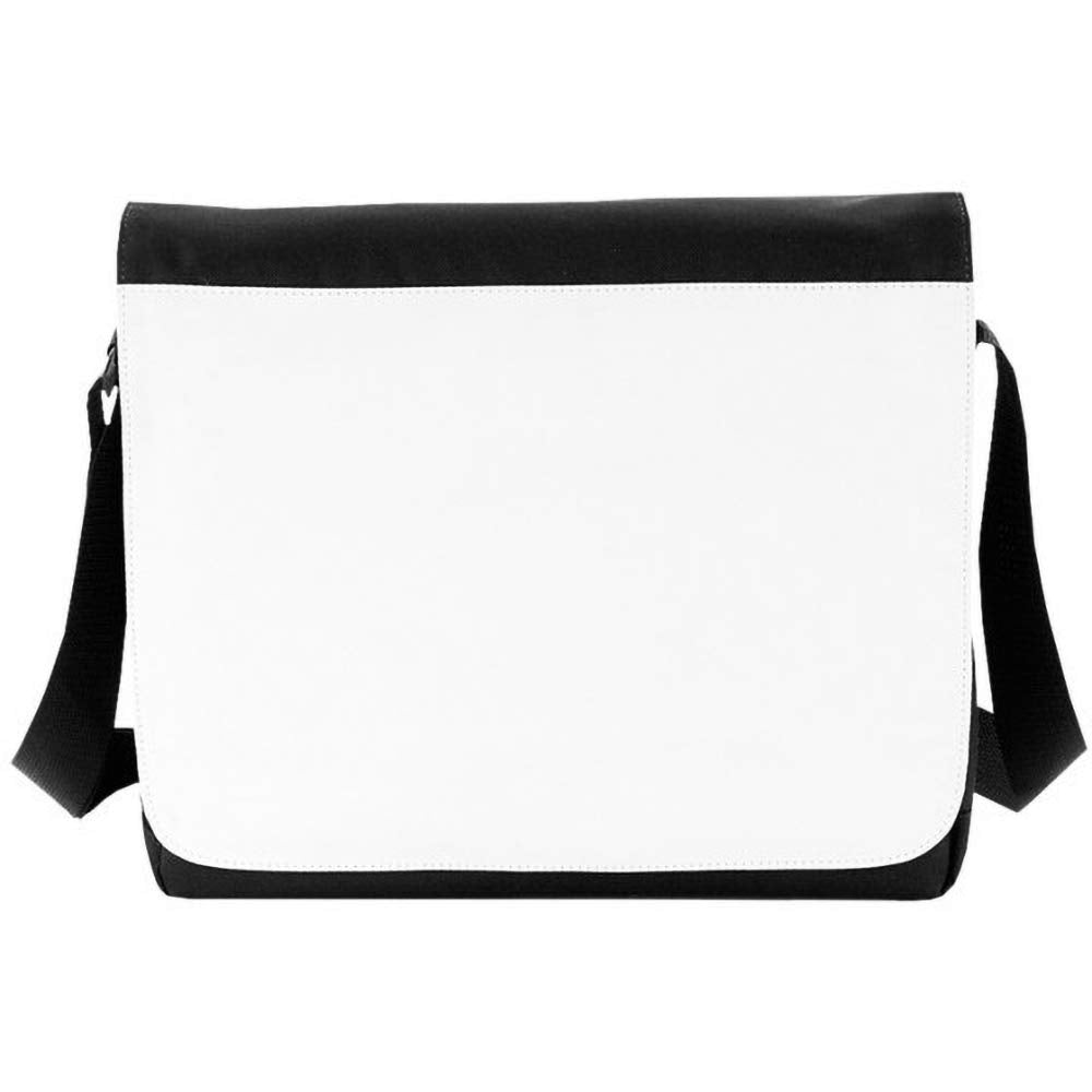 BagBase Sublimation Messenger Bag (9 Liters) (One Size) (Black)