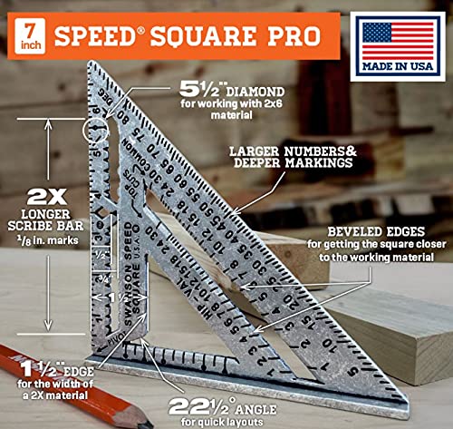 Swanson Speed Square Pro 7" Swanson Tool Co., Inc