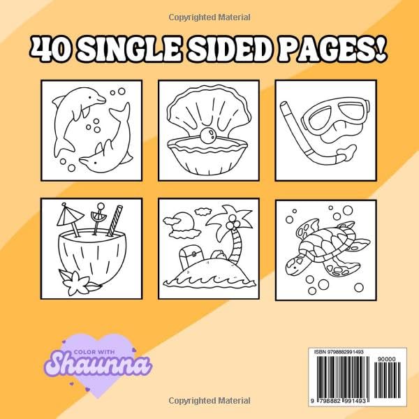Beach Vacation: A Simple and Bold Coloring Book WoodArtSupply