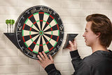 Viper Slash Official Competition Bristle Steel Tip Dartboard, WDF Accredited with Staple-Free Ultra-Thin Metal Wiring, Self-Healing Professional-Grade African Sisal, Magnetic Dart Holders,Black Viper