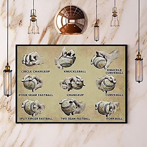 Baseball Pitching Grips Knowledge Artwork for New Jigsaw Puzzle for Adults Soft Wooden Puzzles Props Technology Means 300 Piece Puzzles Nichpedr