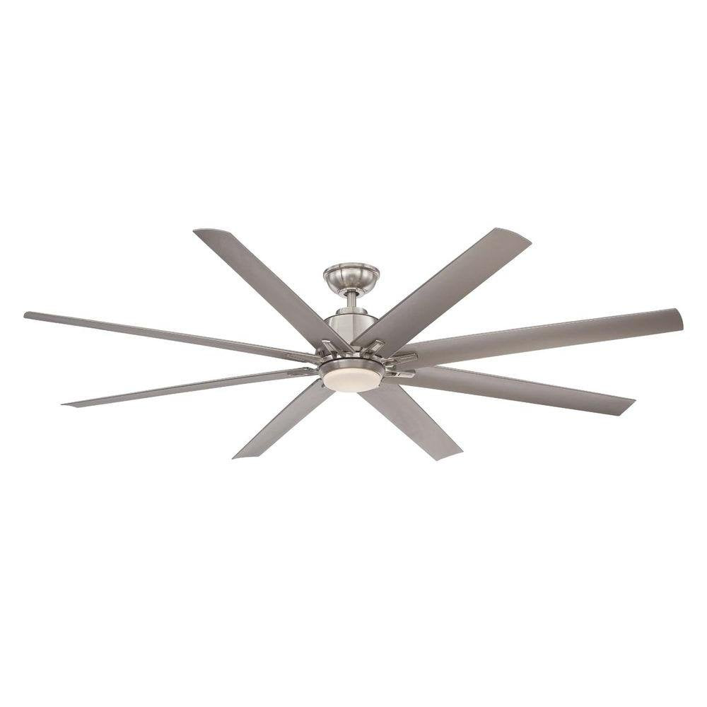 Home Decorators Collection Kensgrove 72 in. Brushed Nickel LED Ceiling Fan - With Remote Home Decorators Collection