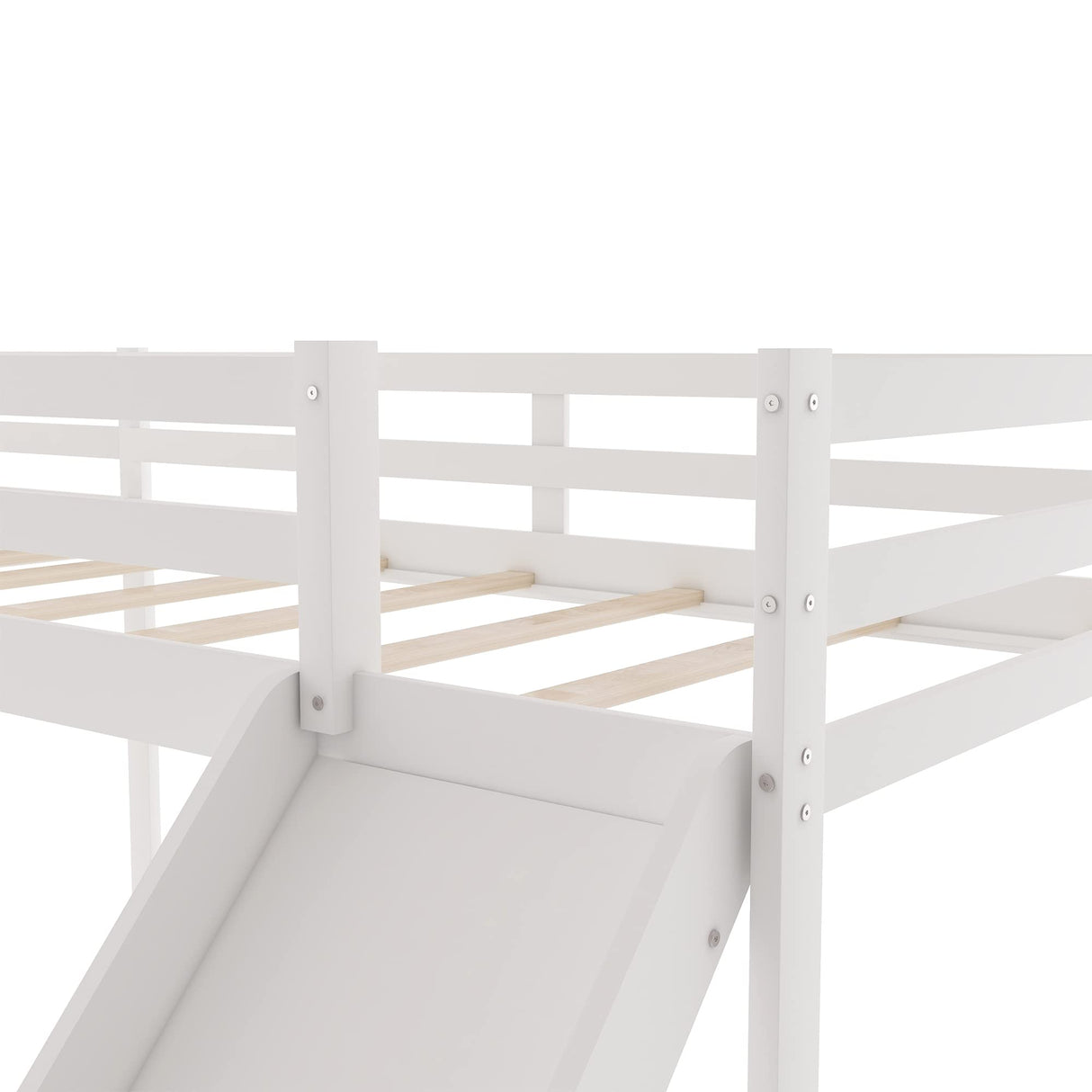 Merax L-Shaped Twin Size Loft Bed with Ladder Merax