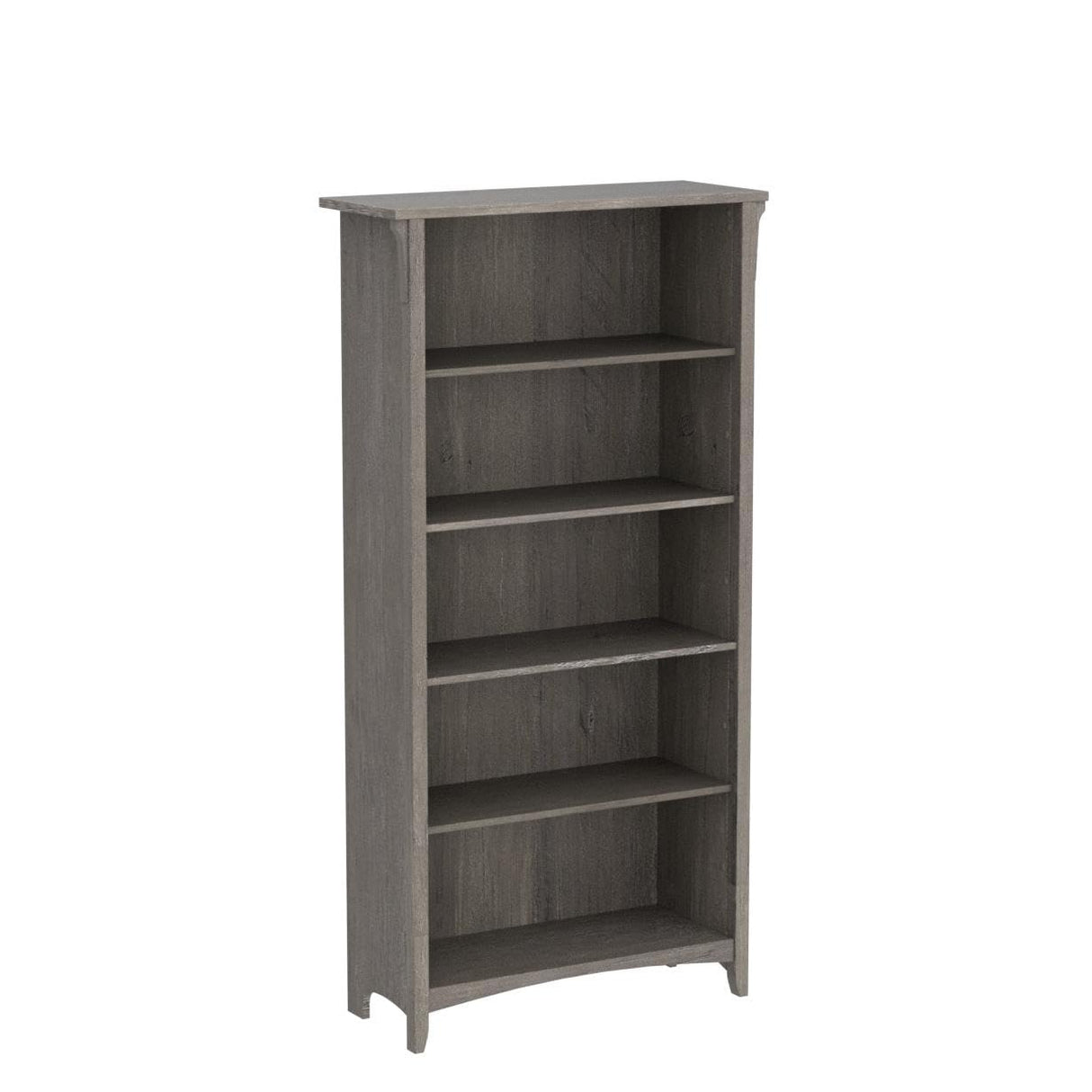 Bush Furniture Salinas 5 Shelf Tall Bookcase Set of 2 - Driftwood Gray Bush Business Furniture