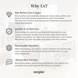 mopio Futon Sofa Bed, Couch, Small Sofa, Sleeper Sofa, Loveseat, Mid Century Modern Futon Couch, Sofa Cama, Couches for Living Room (Light Gray Fabric) mopio