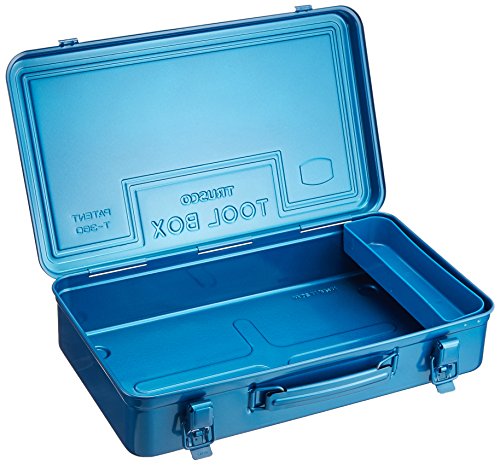 TRUSCO T-360 Trunk Tool Box, 14.6 x 8.7 x 3.7 inches (368 x 222 x 95 cm), Blue Trusco