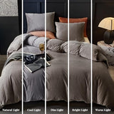 WARMDERN Khaki Flannel Velvet Duvet Cover King Size Duvet Cover Bedding Sets, 3pcs Ultra Soft Luxury Textured Modern Crystal Velvet Duvet Covers with Zipper Closure(Khaki, King) WARMDERN