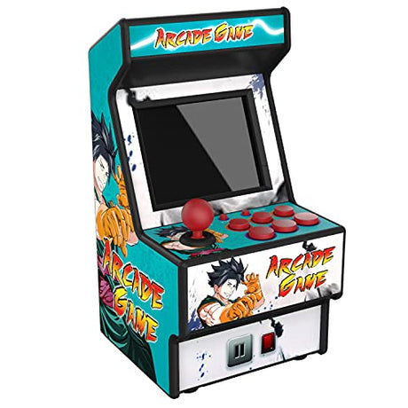Golden Security Retro Mini Arcade Machine, Handheld Game Console with 156 Classic Video Games 2.8 Inch Color Display Rechargeable Battery, Support for TV Output, Birthday Present for Children Golden Security