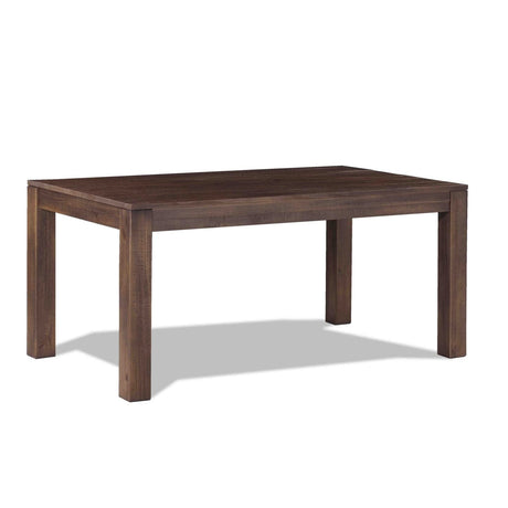 Montauk Solid Wood 63" Dining Table, Rustic Walnut Grain Wood Furniture