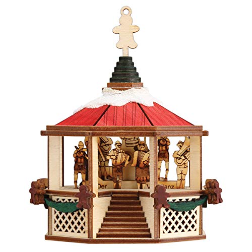 Ginger Cottages Ornaments Oompah Gazebo Wooden Ornaments for Christmas Tree - WoodArtSupply