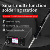 QUECOO T12-959 Soldering Iron Station Kit, LCD Screen with T12 Soldering Iron Tips, Heating up Fast, Automatic Standby-Automatically Wake up, for Electronic Repairing, With K tip (SET1) QUECOO
