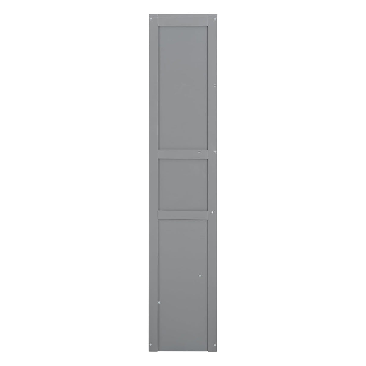 Merax Queen Size Murphy Bed, Wood Queen Murphy Cabinet Bed with Shelves, Wall Bed for Home Office or Small Room, Gray Merax