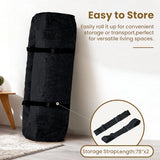NLDD 10" Futon Mattress Queen Size, Ultra Thick Futons Sofa Couch Bed Sleeper Sofa Bed, Versatile Floor Futons Japanese Floor Mattress for Adults, Black (Frame Not Included) NLDD