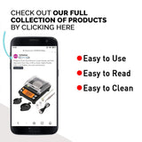 TOPWEIGH Milligram Scale, Dual Powered, Large Display, mg Scale, Adjustable Feet, 50g x 0.001g -Black, Digital Powder Scale, Level Bubble, Accurate and Sensitive TOPWEIGH