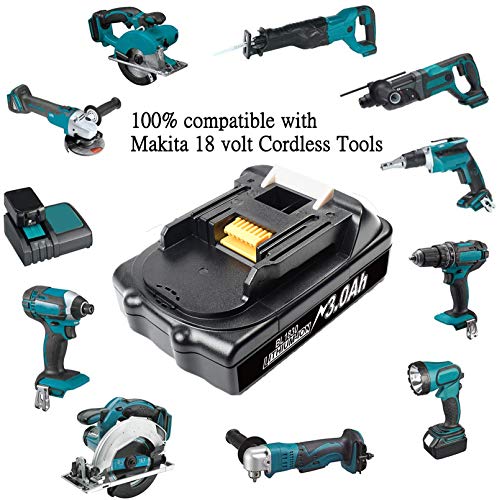 POWTREE Upgraded 3500mAh BL1815 18V LXT Li-ion Battery for BL1815 BL1830 BL1860 BL1850 BL1840 BL1850B-2 BL1845 BL1815 BL1820 BL1860B Cordless Power Tools Series POWTREE