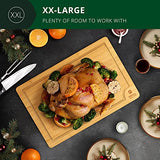 ROYAL CRAFT WOOD Bamboo Cutting Boards for Kitchen - Kitchen Chopping Board for Meat (Butcher Block) Cheese and Vegetables | Wooden Cutting Board ROYAL CRAFT WOOD