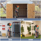 Garden Tool Organizer, Yard Tool Organizer up to 50 Tools, Garage Tool Organization and Storage, Garden Tool Storage, Yard Tool Racks, Tool Stand, Tool Holder for Garage, Shed, Outdoor, Black Kingarage