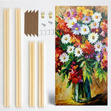 DIY Wood Canvas Frame Kit Stretch Canvas Frame Solid Wood Stretcher Bars Customized Art Frames Easy to Assemble Canvas Stretching System Gallery Wrap Oil Paintings Wall Canvas Prints WoodArtSupply