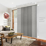 CHICOLOGY Vertical Blinds, Room Divider, Door Blinds,Blinds for Sliding Glass Doors, Temporary Wall, Closet Curtain, Room Door, Woven Gray (Natural Woven) W:46-86 x H:Up-to 96 inches CHICOLOGY