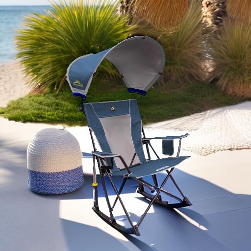 GCI Outdoor Sunshade Rocker Outdoor Rocking Chair with Canopy GCI Outdoor