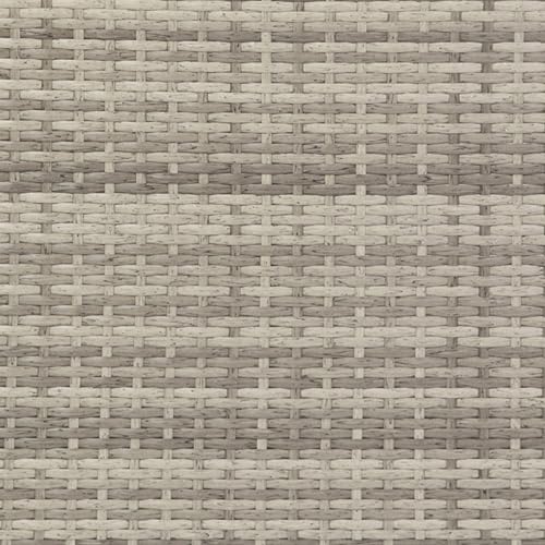 Flash Furniture Marco Indoor/Outdoor Patio Bar Counter Table, All-Weather Wicker Rattan Pattern, 2 Shelves, Gray Flash Furniture