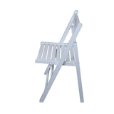 Casual Home Wooden Folding Chairs 2-Pcs Set, 17" W x 18" D x 30.75" H, White Casual Home