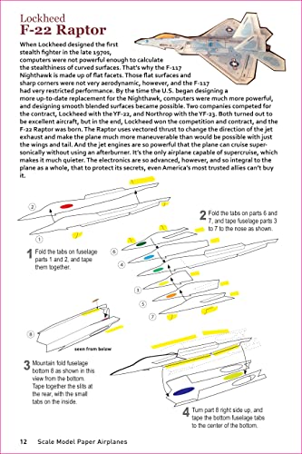 Scale Model Paper Airplanes Kit: Iconic Planes That Really Fly! Slingshot Launcher Included! - Just Pop-out and Assemble (14 Famous Pop-out Airplanes) WoodArtSupply