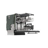 SHARP Slide-In Dishwasher, Stainless Steel Finish, 24" Wide, Soil Sensors, Premium White LED Interior Lighting, Smooth Glide Rails, Heated Dry Option, Responsive Wash Cycles, Power Wash Zone Sharp