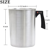 EricX Light Candle Making Pouring Pot, 4 pounds, Dripless Pouring Spout & Heat-resisting Handle Designed Wax Melting Pot, Aluminum Construction Candle Making Pitcher EricX Light
