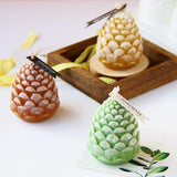 8 pcs Silicone Candle Making Molds Set, 3D Silicone Mold, Pumpkin Christmas Tree Pine Cone Yarn Ball Bubble Cube Soap Baking Desser Soy Wax Candle Mold, DIY Scented Candle (with 100pcs Wax Core)